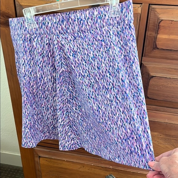 Talbots Purple and White Skater Mini Skort Size Plus X NWOT - Picture 2 of 8